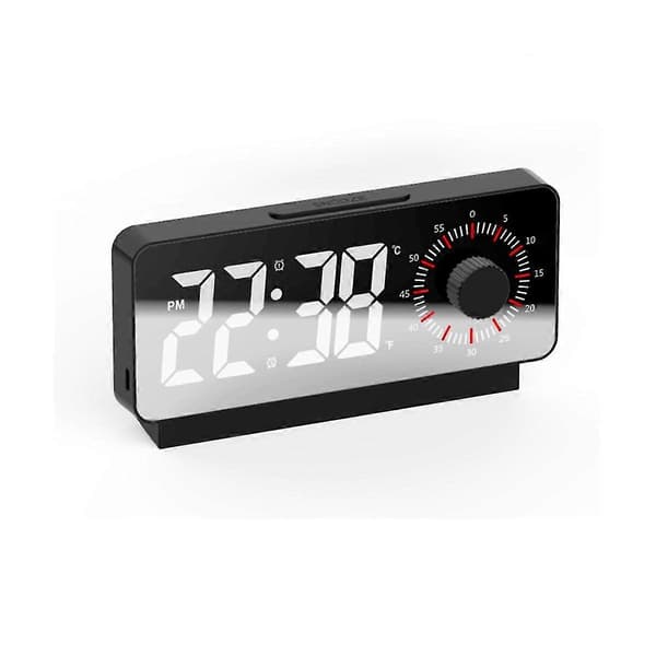 Countdown Alarm Clock Dual Display Visual Manager Alarm Clock Ambient Temperature Detection Dial Design Alarm Clocks A