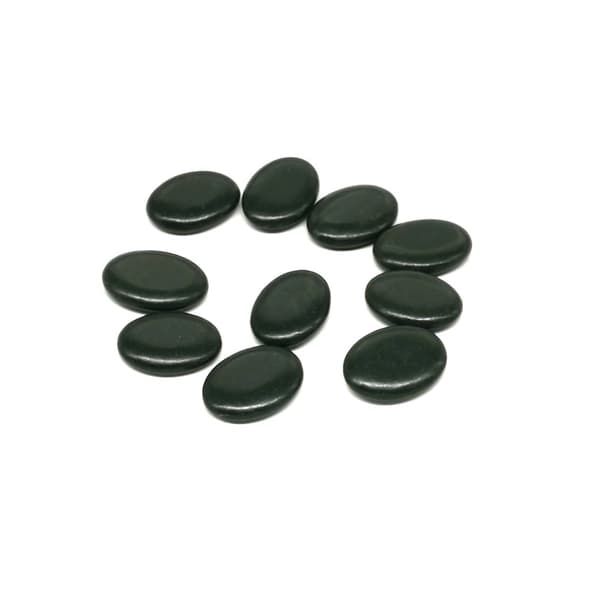 10 stk Profesjonelt Lite Massasjesteinsett for Spa (3x4x0.8cm)