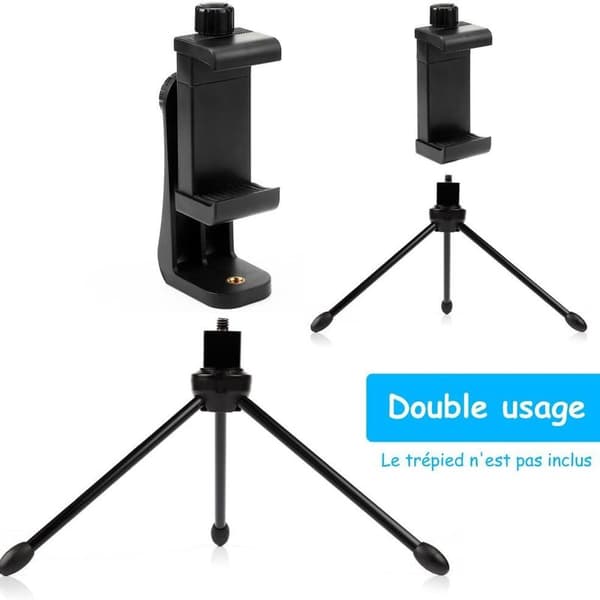 Universal mobiltelefonstativadapter til smartphone er kompatibel med standard