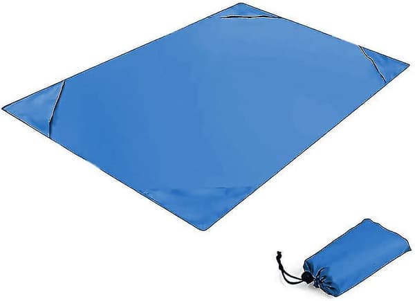 Picknickteppe 200x140cm Utendørs Kompakt Strandteppe Lommeteppe Vanntett