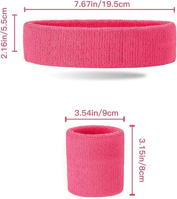 3-pack svettbandset med sportpannband och handledsskydd