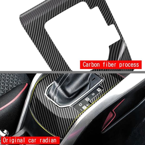 Bils ABS Center Gear Knob Panel Ramme Trim Fiber til Raize 2020 2021 RHD