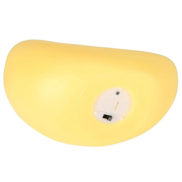 Silicone Yellow Cute Moon Shape LED Night Light Decoration Lamp KLB
