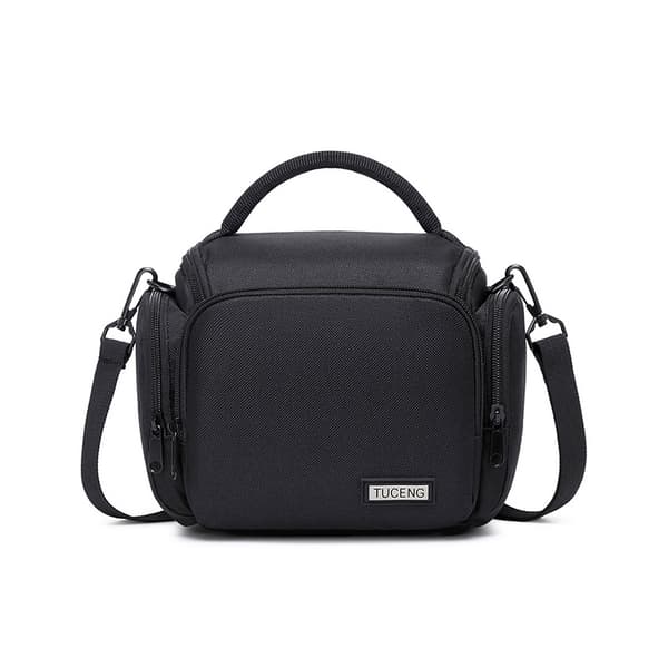 Camera Bag, Waterproof Camera Bag with Adjustable Shoulder Strap, Portable Camera Bag, Compatible with Nikon, Canon, Sony, etc. (Black)