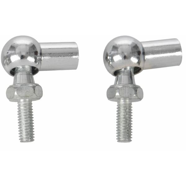 6 mm Male Threaded L-shaped Ball Joint with Ball Joint Bearing 4 Pcs