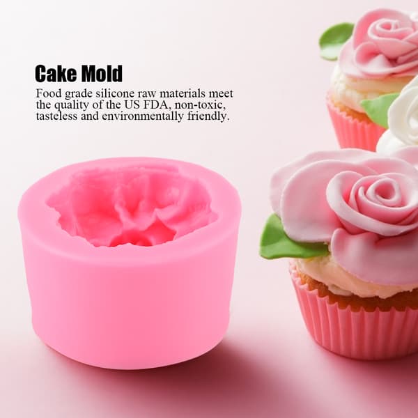 Mors Dag Nellike Silikoneform Fondant Kage Chokolade DIY Bageform