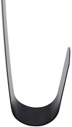 15\" Wreath Hanger for Front Door Metal Over Door, Single Hanger, Black 2 Pack