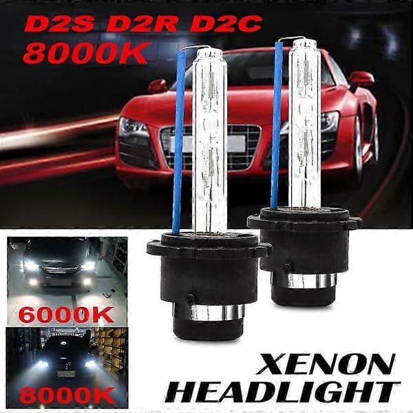 D2R/D2S/D2C 35W HID Erstatningspærer for Frontlykter (1 Par) BDT 8000K