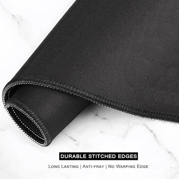 XXL Gaming Mouse Pad - Large Desk Mat with Thick Rubber, Stitched Edges for Full Desk Surface