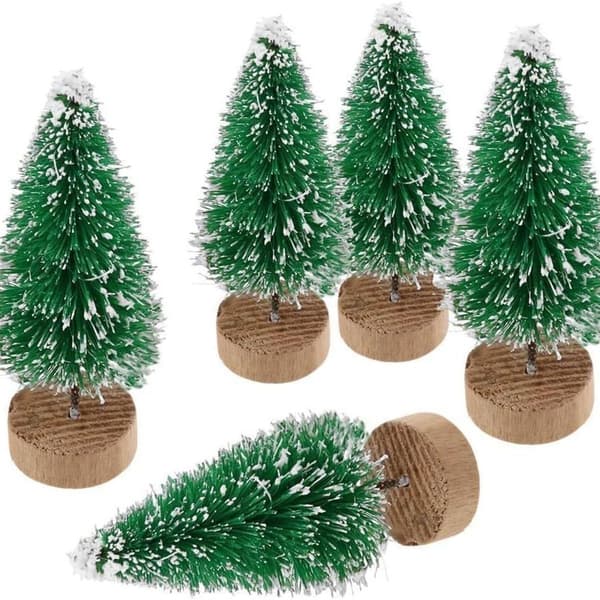 DIY Set med 10 konstgjorda julgranar Mini julgranar KLB