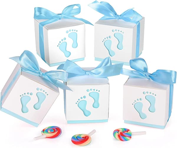 Pappersgodisaskar, 50 st presentaskar, godisaskar, bandgodis G