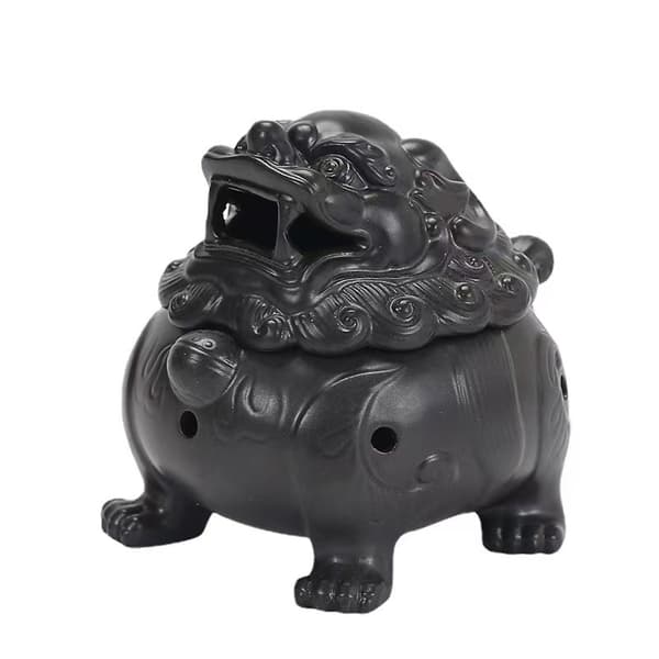 Ceramic Incense Burner Suanni Flat Jinchan Creative Crafts Incense Burner Ornaments