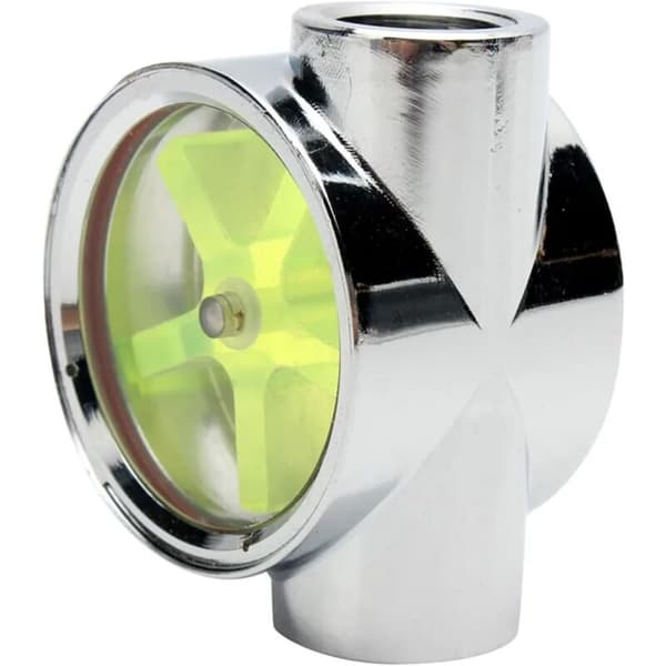 Computer Water Cooling Flow Indicator, G1/4 Inch Tungsten Alloy Standard Thread Indicator, for Observing Water Flow Rate KLB