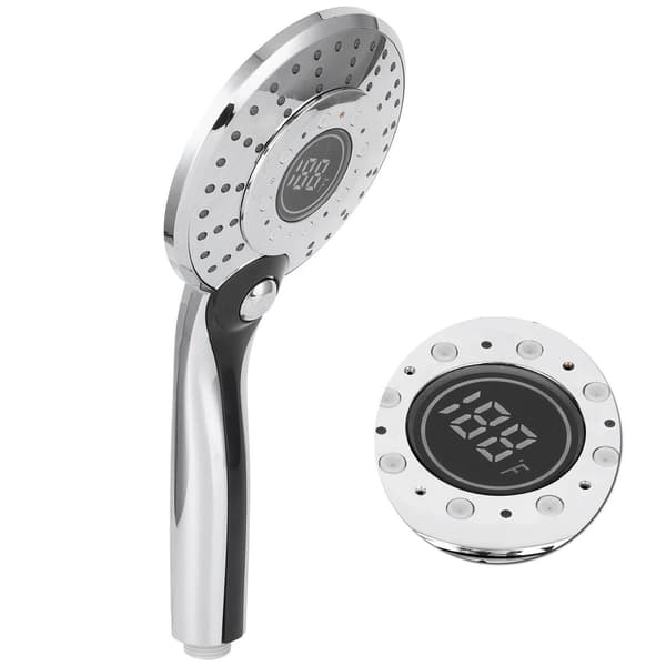 G1/2 brusehoved med 3 farver LED-lys håndbruser KLB