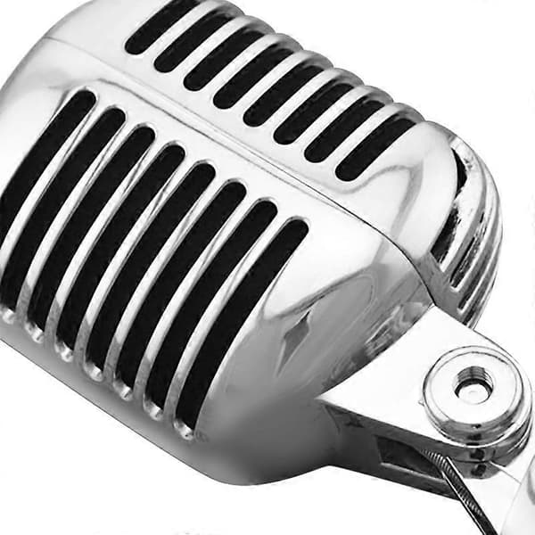 Professional Wired Vintage Classic Microphone Dynamic Moving Coil Mic Deluxe Metal Vocal Old Style