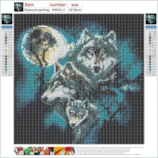 DIY 5D Diamantmaling Full Diamant Rhinestone Dekorasjon 30cm*30cm,