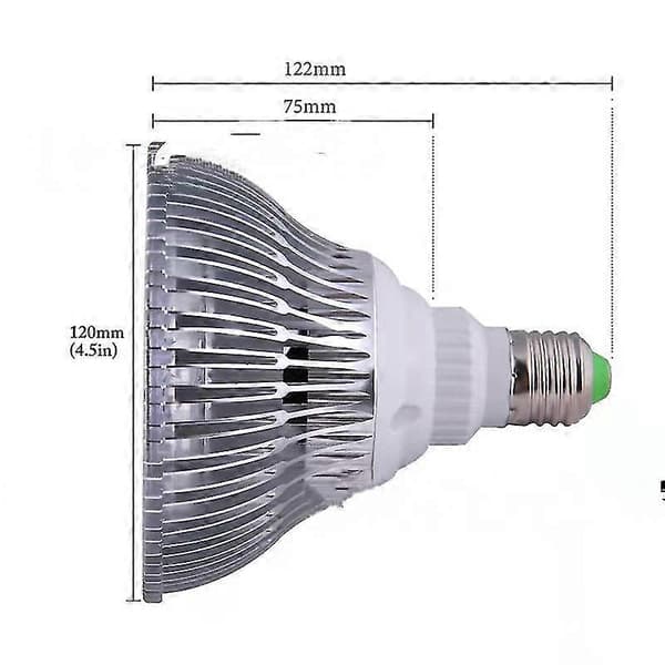 LED-vækstlys, 12W LED-vækstlys fuldspektrum, E27 vækstlys til indendørs hydroponisk drivhus