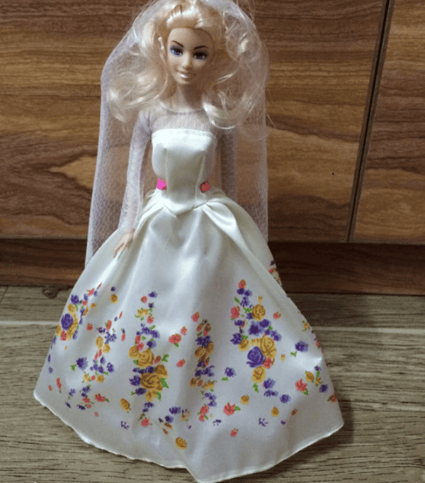 13 dele 30 cm Barbie dukketøj Snehvide langt hår s