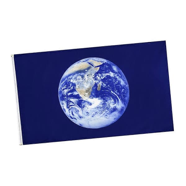 90x150cm Earth Day Flag Polyester Flag Large Earth Pattern Banner Home Decor Blue