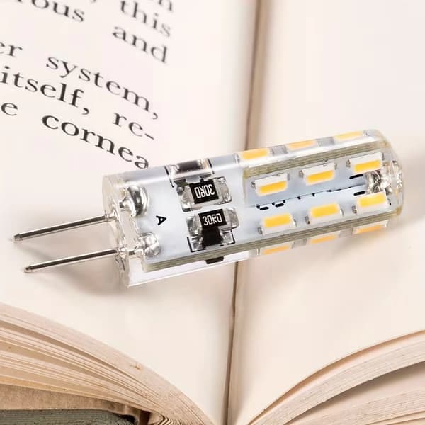 G4 LED-lampa med dubbla stift, 1,5W DC12V LED-chip, varmvit 3000K, 360-graders ersättning för halogen, 20-pack