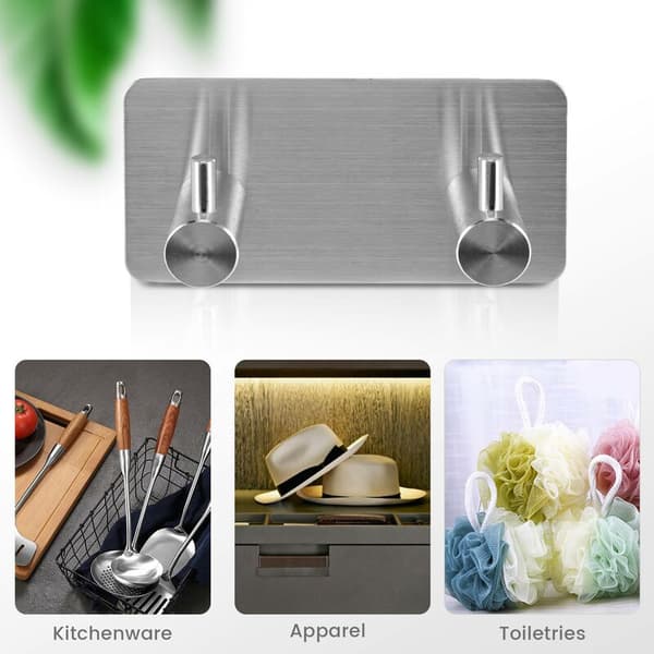 Stainless Steel Bathroom Hooks, Towel Hooks, Waterproof and Rustproof Wall Hooks, Door Hooks for Bathroom, Kitchen, Wardrobes