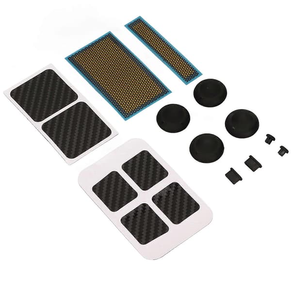 Gaming Console Protective Kit Stickers Dust Cover Dust Plug Joystick Cap Gaming Console Skin Protection Set for Steam Deck