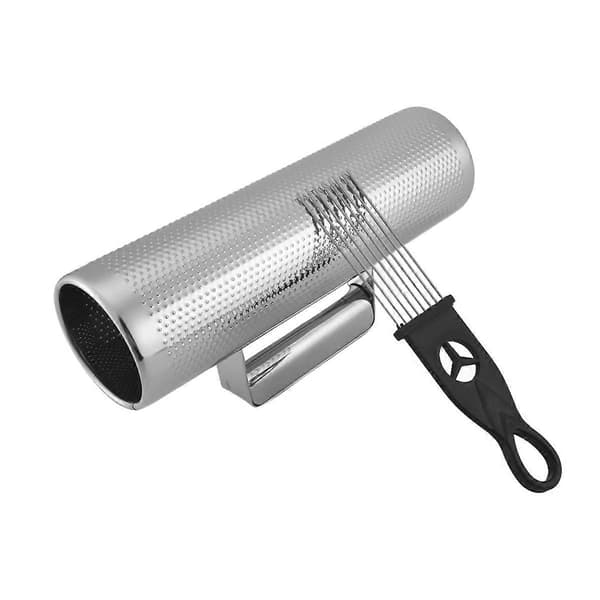 Stor Guiro i Rustfrit Stål med Skraber 10 Tommer X3 Tommer Åbne Ender