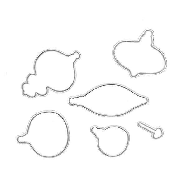 Hänge Mönster Stansar Dies Stämpel DIY Scrapbooking Papper Kort Schablon Dekor Mengxi