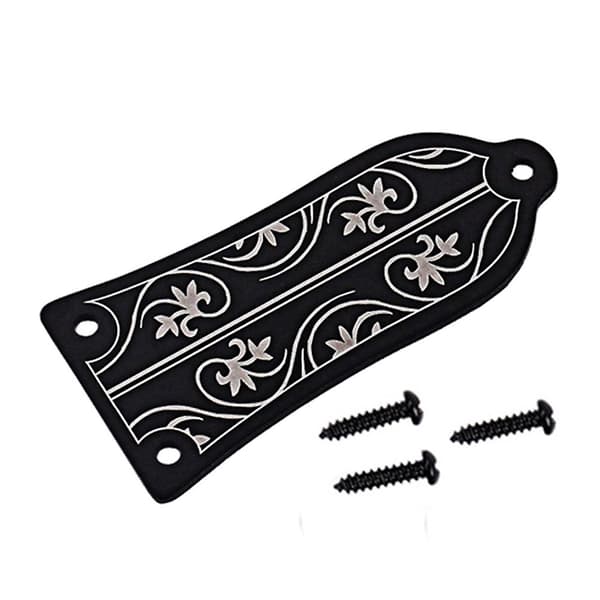 Guitar Truss Rod Cover Gr34 Truss Rod Form Case Til Elguitar Les Paul Epiphone (sort)