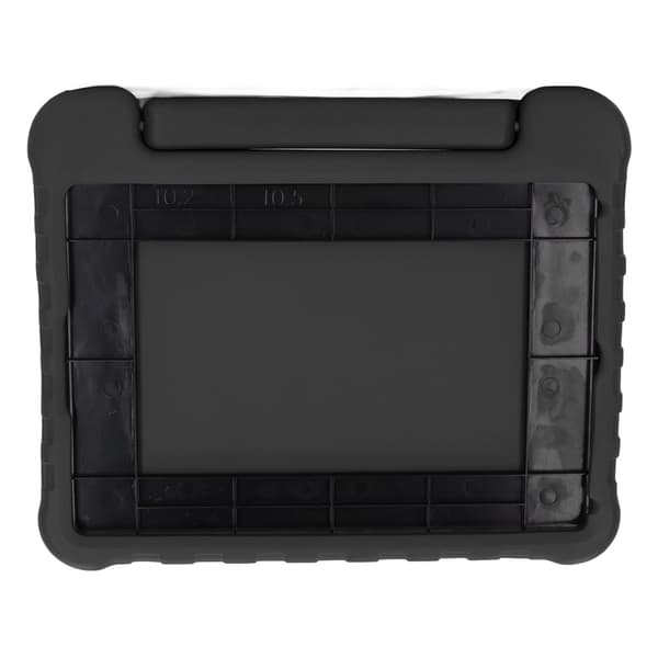Tablet Case with Handle User-Friendly Shockproof Comfortable Exquisite Feel Precise Cut Protective Cover Black for IOS Tablet 10.2