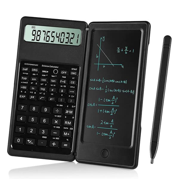 Scientific Calculator for High School, 10-Digit Digital with Eraser