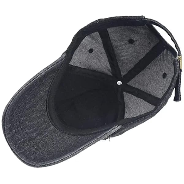 Unisex slidt denimkasket Trucker Cap Justerbar Blå