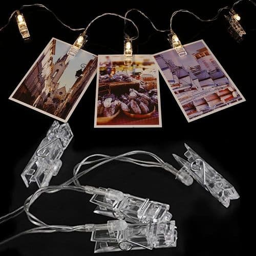 LED Photo Clip String Lights, Photo Clip String Lights 3M 20 A