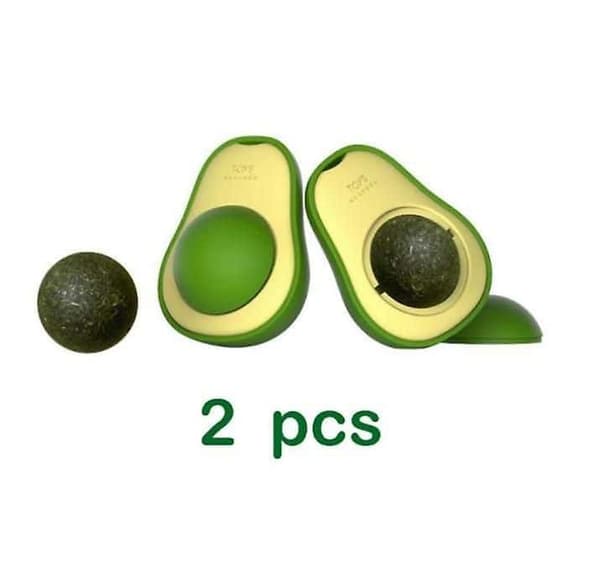 Mynte Avocado Bold Legetøj til Kat Killing Leg Slikke Snack X2stk