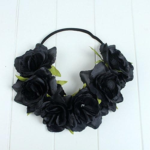 Rosensommar kronefestivalhodebånd Hippie Blomsterhodeplagg DXGHC
