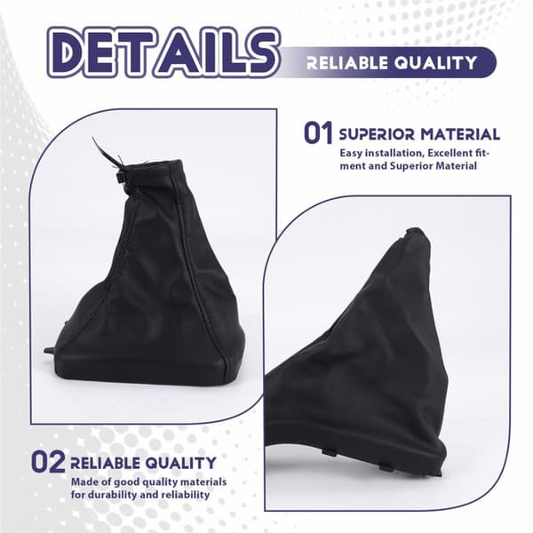 Gear Shift Knob Gaiter Boot Cover PU Leather Parking Brake Handle Grip Protector for Opel G Zafira A 1998-2004
