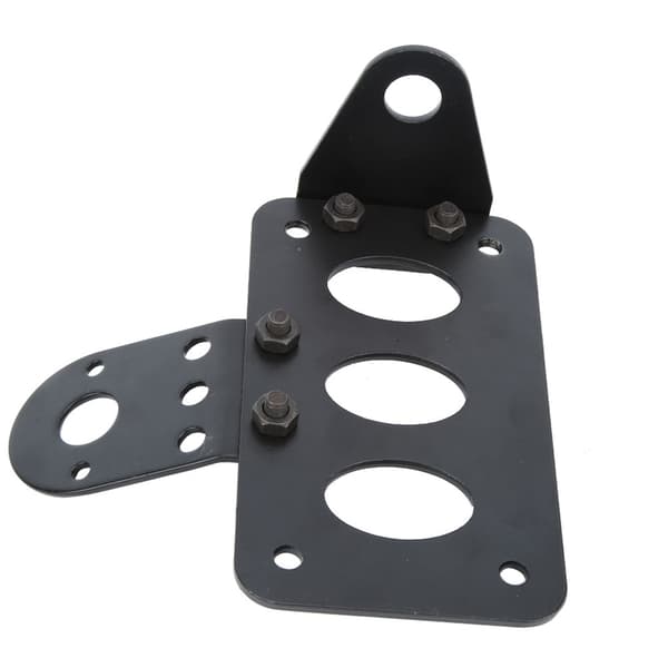 Universal Motorcycle Retro Side Mount Taillight License Plate Frame Bracket #B
