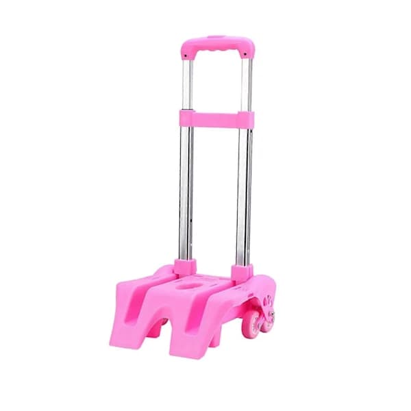 Backpack Trolley with Wheels Compact Foldable 6 Wheels Aluminum Alloy Backpack Transport Cart Foldable Cart for Shopping