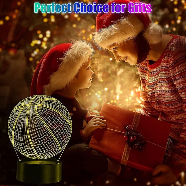 3D LED-lysbase, 4 sett akryllysbase med fjernkontroll og berøringskontroll, 16 farger 4 moduser LED-displaybase, dekorative lamper til soverom