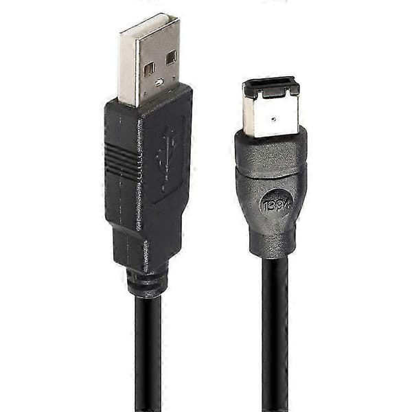 JUNSUNMAY 1,8 m Firewire IEEE 1394 6-pinners hann til USB 2.0 hann adapterkabelkonverterer