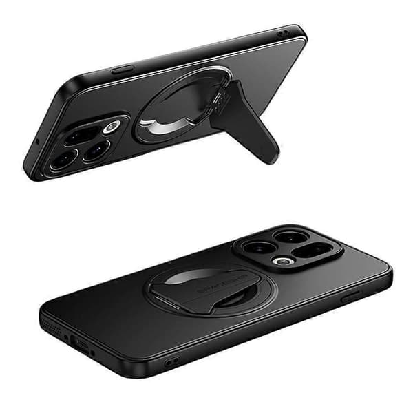 Compatible with Oppo Find X9 5G Case, MagSafe Compatible, Hidden Stand, Skin-Friendly Matte PC TPU Back Cover-FX-