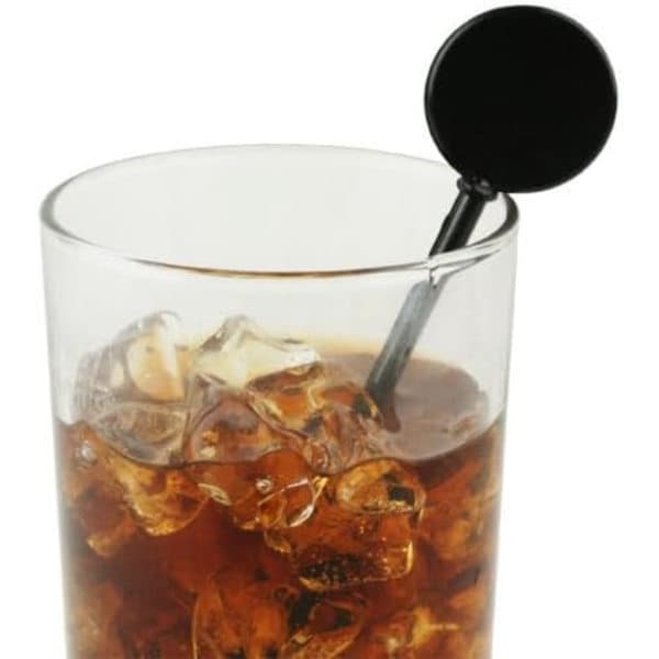 200-pak 7 tommer 17 cm Sorte Genanvendelige Cocktailpinde Premium Drink Mixing Sticks