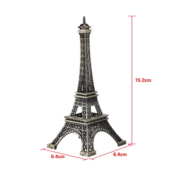 Bronze Paris Eiffeltårn Figur Statue Vintage Legeringsmodel Indretning