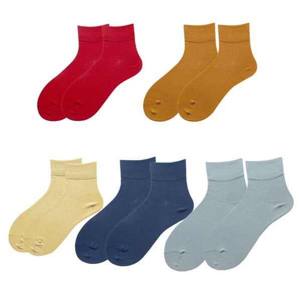 Women's Thin Cotton Socks, Soft Bootie Socks for Women, Top Combination 3 KLB