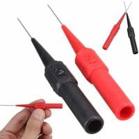 Testsæt, Bilværktøj Multimetertester, Probtest Multimeter, Elektrisk Laboratoriemultimeter Rød og Sort 4 stk