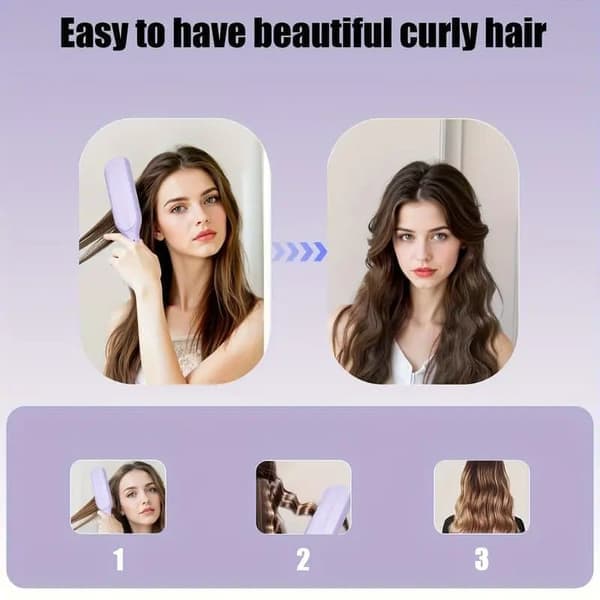 Electric Ceramic Curling Iron 32 mm – 5 Temperature Settings, Fast Heating Wave Iron