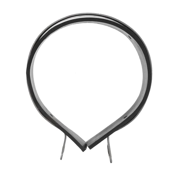 3.9in Motorcykel Udstødningsrør Klemme Fast Ring Rustfrit Stål Klips med Gummistrimmel Universal