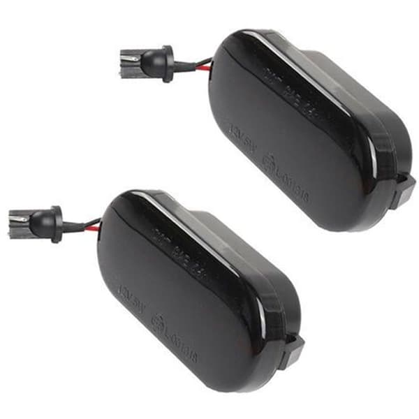2 kpl dynaamisia LED-vilkkuja VW Golf/Passat/Polo - Musta