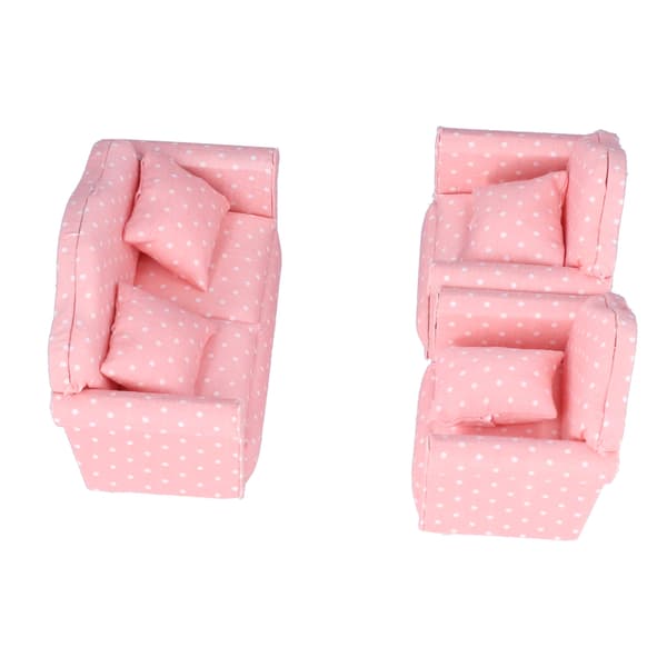 1:12 Miniature Dukkehus Sofa DIY Mini Dukkehus Sofa Møbler Legetøj Tilbehør