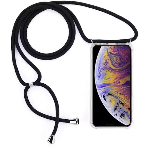 Flexible Case - Includes Lanyard - Suitable for Xiaomi Redmi 9T - Transparent